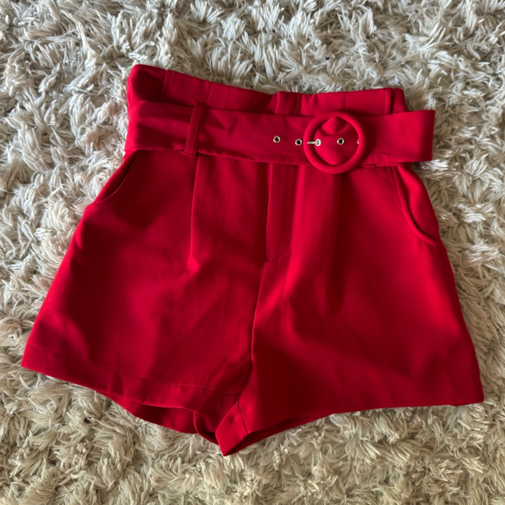 Forever 21 Red High Waist Shorts